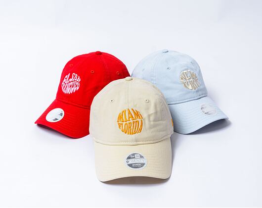 Damen Kappe New Era - 9TWENTY Summer City - Miami, Florida - Beige / Orange