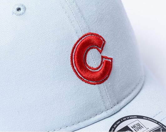 Kappe New Era - 9FORTY Summer Washed - Chicago Cubs - Pastel Blue / Scarlet