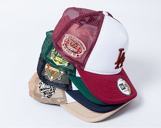 Kappe New Era - 9FORTY Trucker World Series - LA Dodgers - Rust