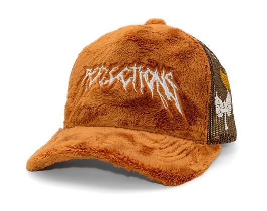 Kappe Reflection Luxury Fuzzy Trucker Teddy Bear Brown
