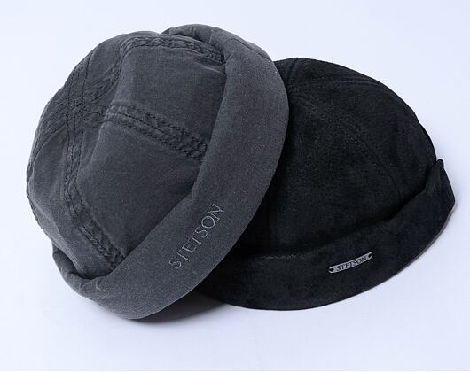 Mütze Stetson Docker Pig Skin Black