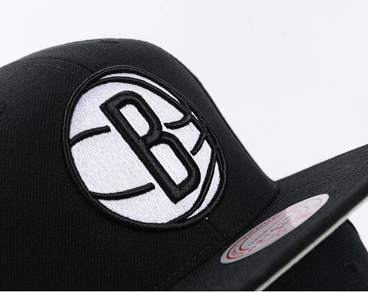 Kappe Mitchell & Ness - Evergreen Black/White Snapback - Brooklyn Nets - Black