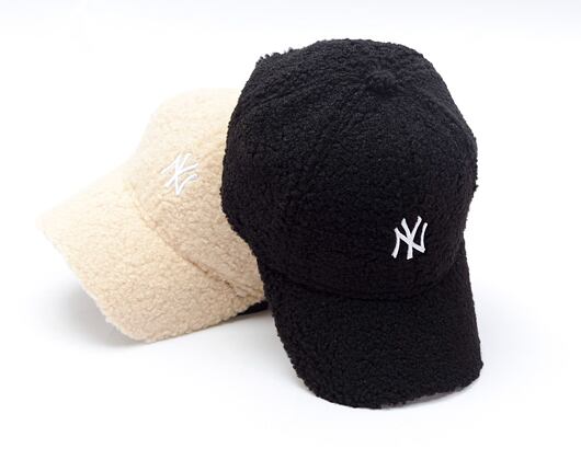 Damen Kappe New Era - 9FORTY Womens MLB Borg - NY Yankees - Black / White