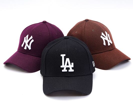 Kappe New Era - 9FORTY MLB Melton Medium - LA Dodgers - Black / White
