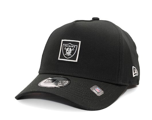 Kappe New Era - NFL Metallic Patch 9FORTY A-Frame - Las Vegas Raiders - Black / Silver