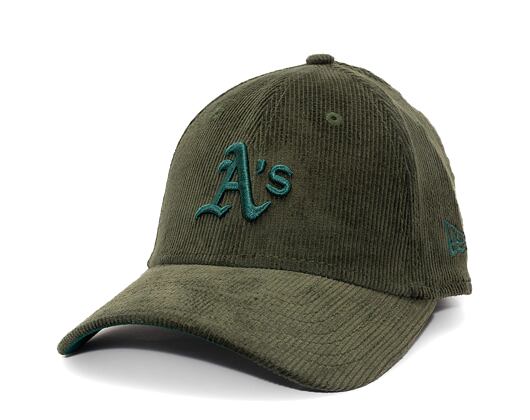 Kappe New Era - 9FORTY MLB Cord - Oakland Athletics - Green