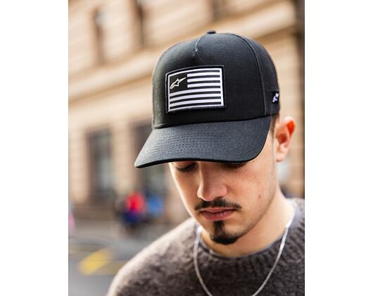 Kappe Alpinestars - Flag Snapback - Black/Black