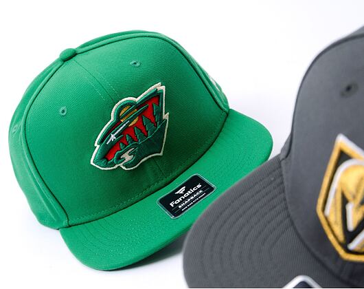 Kappe Fanatics - Minnesota Wild - A/CAP Str Mid Crn Adj Sqv Sbk - Dark Green