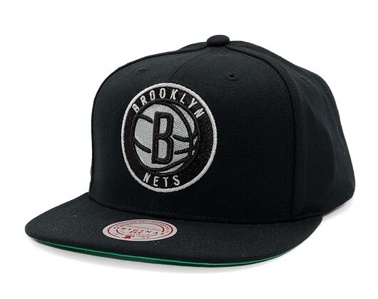 Kappe Mitchell & Ness - Shine On Snapback - Brooklyn Nets - Black