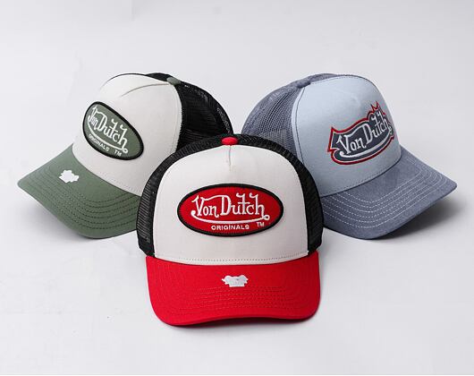 Kappe Von Dutch - Trucker Boston - Cotton Twill White / Red