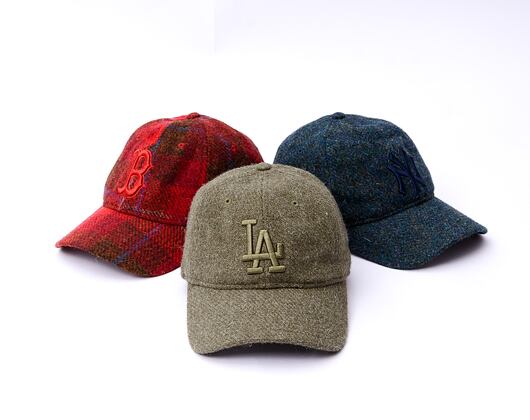 Kappe New Era - 9TWENTY MLB Harris Tweed - LA Dodgers - Olive