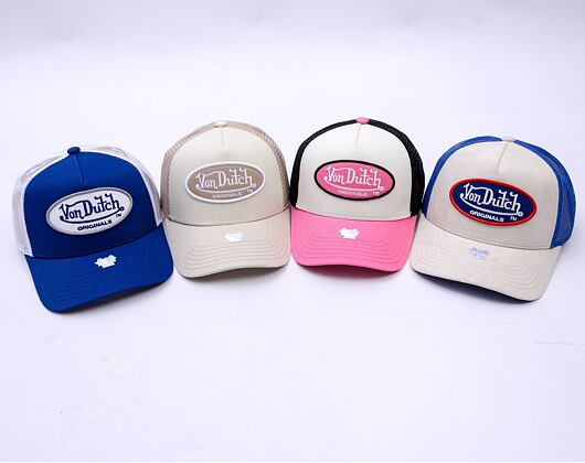 Kappe Von Dutch - Trucker Boston - Caps - Cot Twill - Blue/White