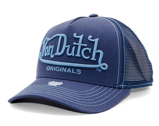 Kappe Von Dutch - Trucker Riverside - Caps - Cot Twill - Blue