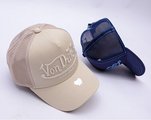 Kappe Von Dutch - Trucker Riverside - Caps - Cot Twill - Cream
