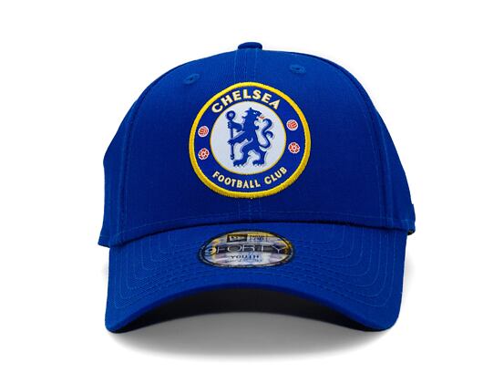 Kinder Kappe New Era - Core 9FORTY - Chelsea FC Lion Crest - Calming Blue