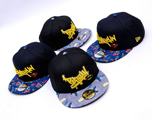 Kinder Kappe New Era - Warner Bros Batman 9FIFTY - Black / Yellow