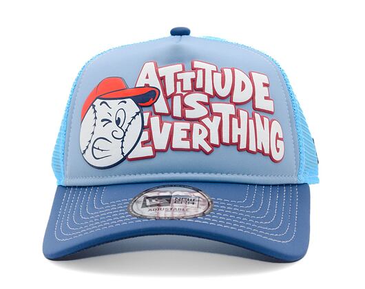 Kappe New Era - Baseball Graphic 9FORTY Trucker - Navy / Bright Blue