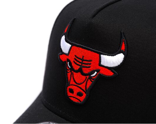 Kappe New Era - NBA Side Patch 9FORTY A-Frame - Chicago Bulls - Black