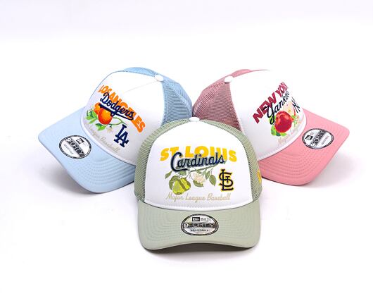Kappe New Era - MLB Fruit Graphic 9FORTY Trucker - St. Louis Cardinals - Mint Green