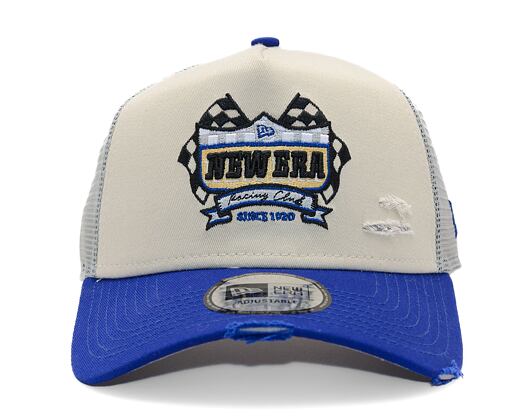 Kappe New Era - Motosport 9FORTY Trucker - Cream / Light Royal
