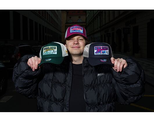 Kappe New Era - MLB City Patch 9FORTY Trucker - LA Dodgers - Burgundy