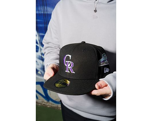 Kappe New Era - MLB Image Drop - All Over Print 59FIFTY - Colorado Rockies - Black