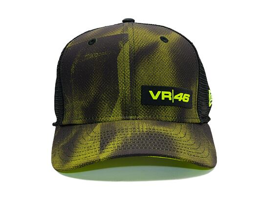 Kappe New Era - Valentino Rossi VR46 Halftone 9FIFTY Stretch-Snap - Black / Upright Yellow