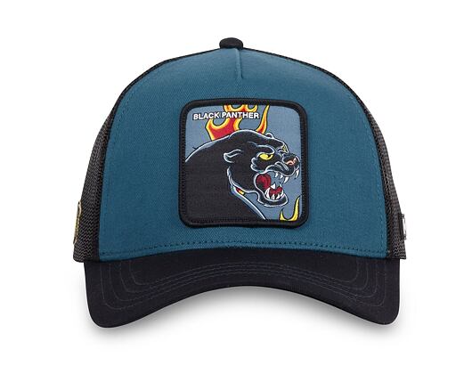 Kappe Capslab - Trucker Black Panther - Night Blue