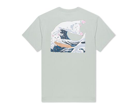 T-Shirt Rip N Dip - Great Wave Tee - Sage Grey