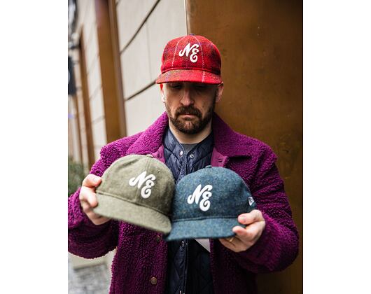 Kappe New Era - 59FIFTY Retro Crown Harris Tweed - Red