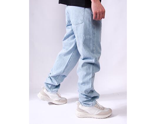 Hose Karl Kani - Og Baggy Five Pocket Flames Denim - bleached blue