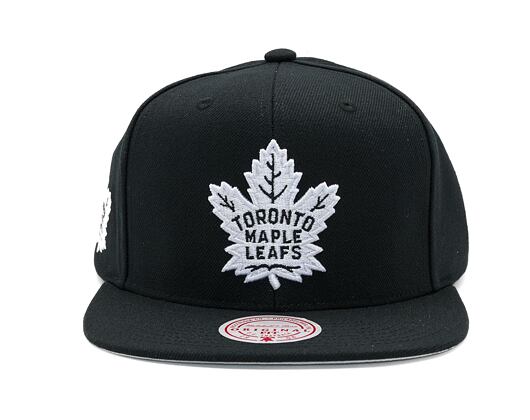 Kappe Mitchell & Ness - Toronto Maple Leafs - Evergreen Black White Snapback - Black