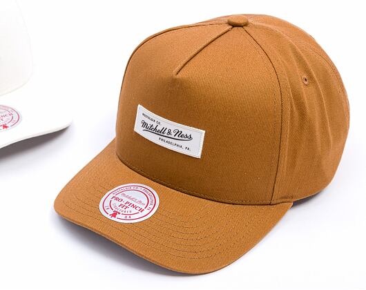 Kappe Mitchell & Ness - Branded Box Logo 2.0 Pro Snapback - Branded - Tan