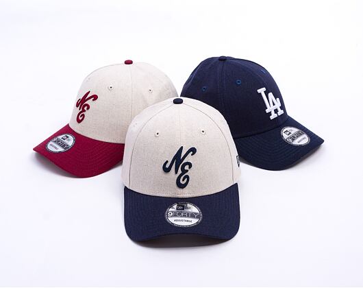 Kappe New Era - Branded Linen 9FORTY - Stone / Navy