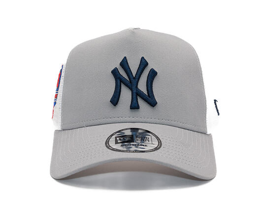 Kappe New Era - MLB Side Patch 9FORTY Trucker - NY Yankees - Grey
