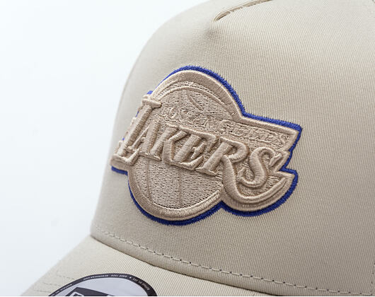 Kappe New Era - NBA Tonal Outline 9FORTY A-Frame - LA Lakers - Stone / Purple