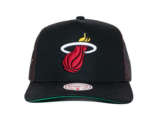 Kappe Mitchell & Ness - NBA Tremor Trucker - Miami Heat - Black