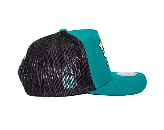 Kappe Mitchell & Ness - NHL Tremor Trucker Vntg - Anaheim Ducks - Teal
