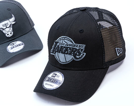 Kappe New Era - NBA Homefield Trucker 9FORTY - LA Lakers - Black / Grey