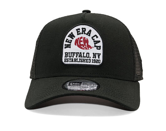 Kappe New Era - Branded Buffalo Patch 9FORTY Trucker - Black
