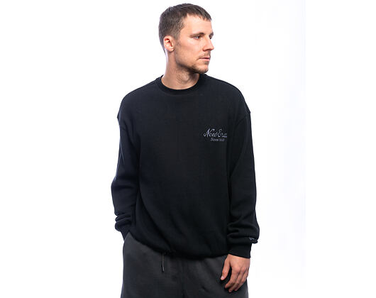 Pullover New Era - Branded Waffle Oversized Crewneck - Black