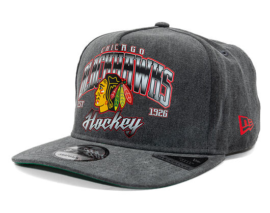 Kappe New Era -  9FIFTY A-Frame NHL Washed - Chicago Blackhawks - Black