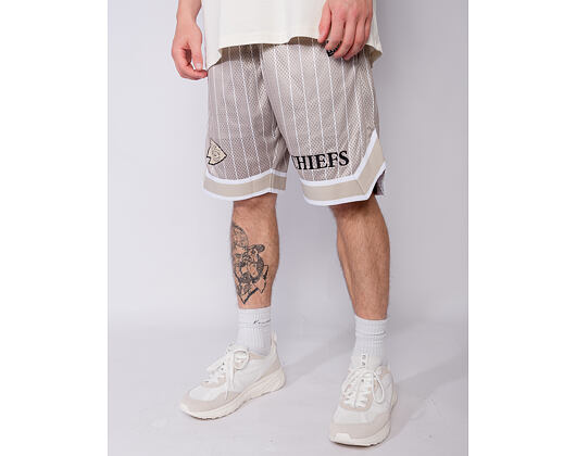 Shorts New Era - NFL Pinstripe Shorts - Kansas City Chiefs - Stone