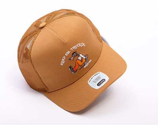 Kappe Brixton - Stride C Np Mp Trucker Hat - Washed Copper/Washed Copper