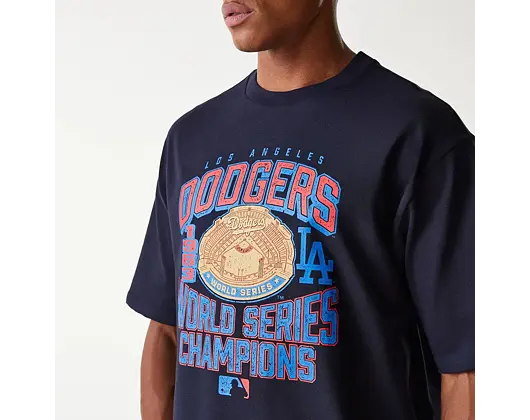 T-Shirt New Era - MLB World Series Oversized Tee - LA Dodgers - Navy