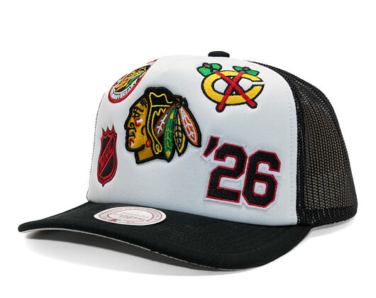 Kappe Mitchell & Ness - Gridlock Trucker - Chicago Blackhawks - White