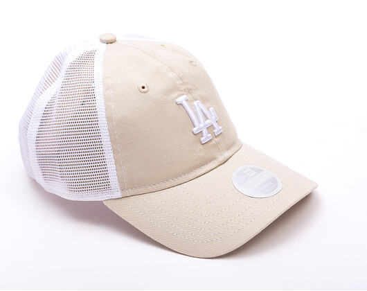 Damen Kappe New Era - MLB Washed & Mesh 9TWENTY - LA Dodgers - Stone