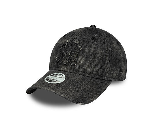 Damen Kappe New Era - MLB Wash & Distressed Denim 9TWENTY - NY Yankees - Black
