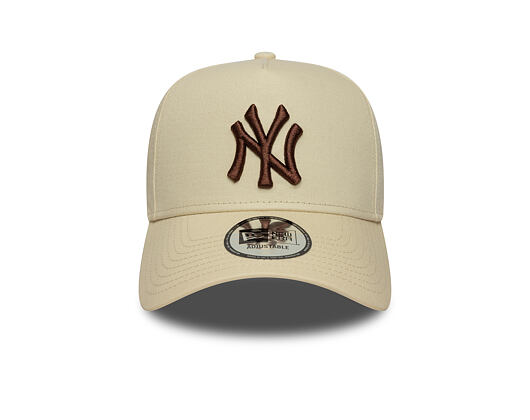 Kappe New Era - MLB League Essential 9FORTY A-Frame - NY Yankees - Cream / Auburn