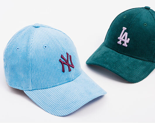 Damen Kappe New Era - MLB Cord 9FORTY - NY Yankees - Blue / Burgundy
